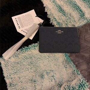 Coach Dark Blue Denim Wristlet
Brand New with Tags!!!!!